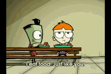 I Eat Food GIF - Invaderzim Nickelodeon Audio GIFs