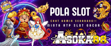 a poster for pola slot shows a cartoon character