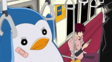 Penguin Subway GIF - Penguin Subway Pull Ups GIFs