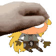 a cartoon character wearing a knight 's armor and a hat