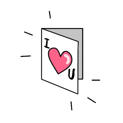 Object Heart Sticker - Object Heart Letter Stickers