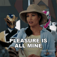 Pleasure Is All Mine Dr Lani Akana GIF - Pleasure Is All Mine Dr Lani Akana Power Rangers Dino Fury GIFs
