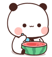 Kawaii Watermelon Sticker - Kawaii Watermelon Panda Stickers