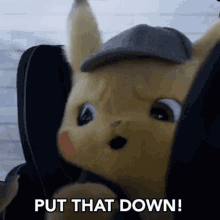 put it down put that down pokemon cute pikachu