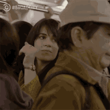Overcrowded Subway GIF
