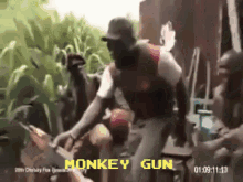 monkeys with machine guns