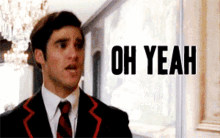 Glee Blaine Anderson GIF - Glee Blaine Anderson Oh Yeah GIFs