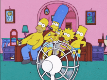 Hot Summer GIF - Hot Summer Simpsons GIFs