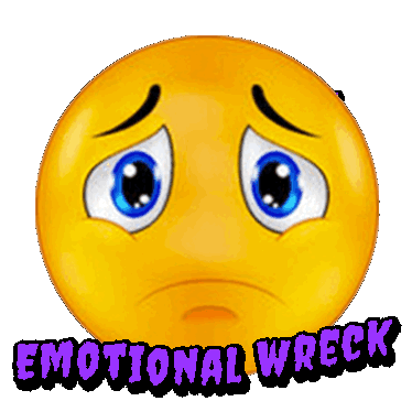 Emotional Wreck Exhausted Mentally Sticker - Emotional Wreck Exhausted Mentally Don'T Know What To Do Stickers