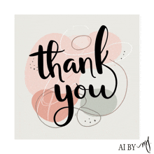 a thank you card by ai by m.