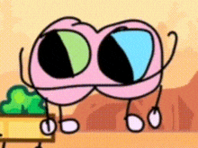 a cartoon character with a pair of sunglasses on .