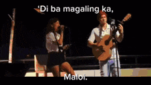 a blurred image of a woman with the words " di ba magaling ka maloi " below her