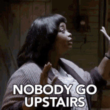 Nobody Go Upstairs Dont Do It GIF
