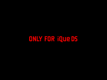 a black background with red text that reads only for ique ds