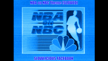 a nba on nbc logo that is blue