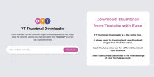 a screenshot of the yt thumbnail downloader app