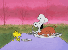 Snoopy Eating GIF - Snoopy Eating Happy Thanksgiving GIFs