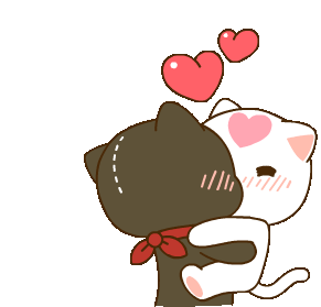 Cute Love Sticker - Cute Love Cat Stickers