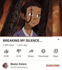 a screenshot of a video that says breaking my silence on it