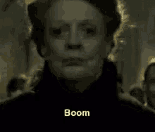 Harry Potter Minerva Mconnigall GIF - Harry Potter Minerva Mconnigall Boom GIFs