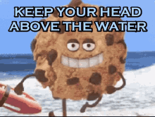 keep your head above the water head above the water head above water motivational you can do it