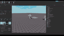a screenshot of a program called roblox showing a few blocks