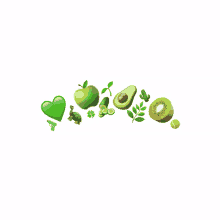 green heart apple avocado
