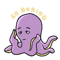 Octopus Animal Sticker - Octopus Animal Purple Stickers