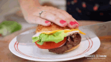 burger bigger bolder baking hamburger slice cut