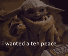 I Wanted A Ten Peace Baby Yoda GIF - I Wanted A Ten Peace Baby Yoda The Mandalorian GIFs
