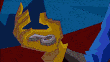 a pixel art of a person holding a key