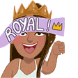 Queen Royal Sticker - Queen Royal Royale Stickers