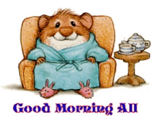 Good Morning Hamster GIF - Good Morning Hamster Relax GIFs