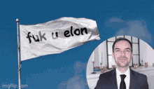 Fuk U Elon Jacksfilms GIF - Fuk U Elon Jacksfilms Flag GIFs