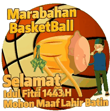 Basketball Basketball Idul Fitri Stickers Sticker - Basketball Basketball Idul Fitri Stickers Marabahan Basketball Stickers