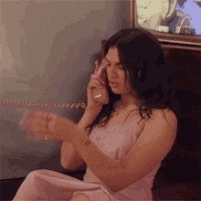 Talking On The Phone Mae Muller GIF - Talking On The Phone Mae Muller Better Days Song GIFs