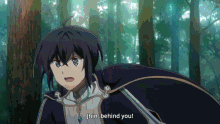 a girl in a cape says jhin behind you in a forest