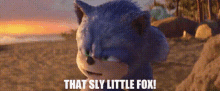 sonic movie2 that sly little fox sly fox sonic sonic the hedgehog2