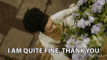 I Am Quite Fine Thank You Young Queen Charlotte GIF - I Am Quite Fine Thank You Young Queen Charlotte Queen Charlotte A Bridgerton Story GIFs