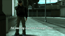 Gtagif Gta One Liners GIF - Gtagif Gta One Liners Im Meeting My Bank Manager Later GIFs