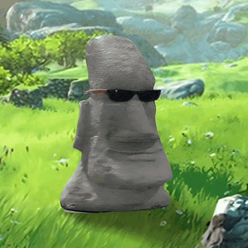 Moai Meme GIF - Moai Meme Field - Discover & Share GIFs