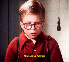 Son Of A Bitch Christmas Story GIF - Son Of A Bitch Christmas Story Kid GIFs