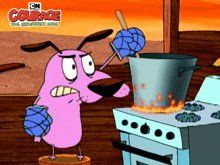 stirring courage courage the cowardly dog cooking making food