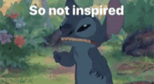 So Not Inspired Frustrated GIF - So Not Inspired Frustrated Stitch GIFs