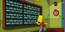 The Simpsons Bart Simpson GIF - The Simpsons Bart Simpson All Work GIFs