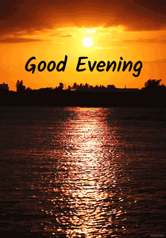 Good Evening Sunset GIF - Good evening Sunset Lake - Discover & Share GIFs