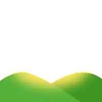 a cartoon illustration of a hedgehog standing on a hill with its arms outstretched