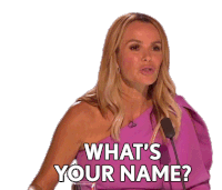 Whats Your Name Amanda Holden Sticker - Whats Your Name Amanda Holden Britains Got Talent Stickers
