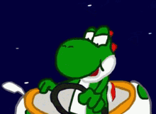 Mario Kart Yoshi GIF - Mario Kart Yoshi Blue Shell GIFs