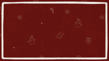 a merry christmas greeting card with santa claus gingerbread man and christmas tree